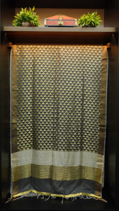 Bhagalpuri linen silk finish saree | MRD222