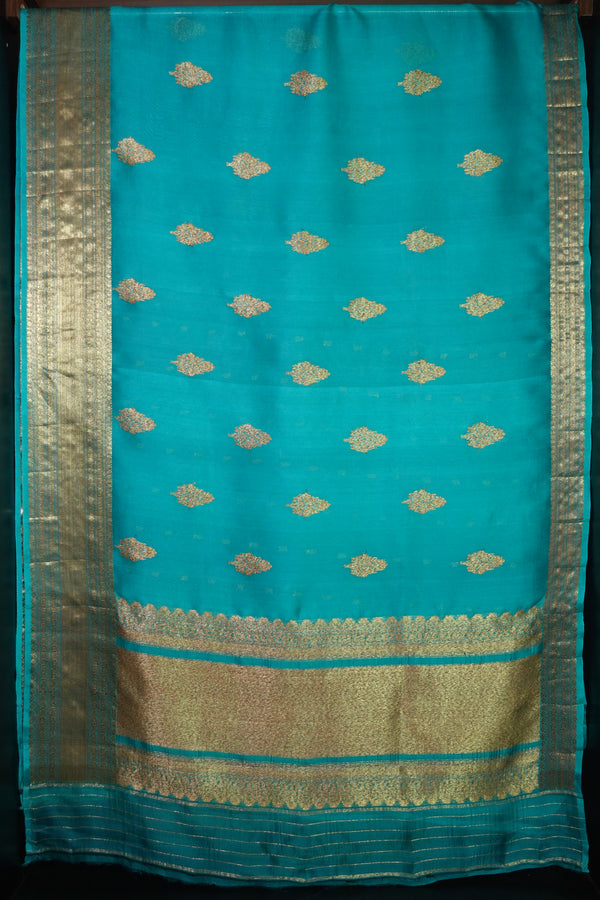 Gopi Buta Design Silk Organza Saree | JCL661