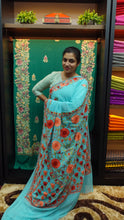 Kashmiri Embroidered Georgette Saree Collection | HK253