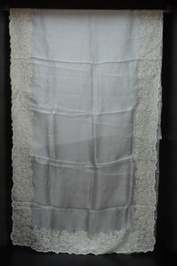Partywear embroidered organza sarees | SBS156