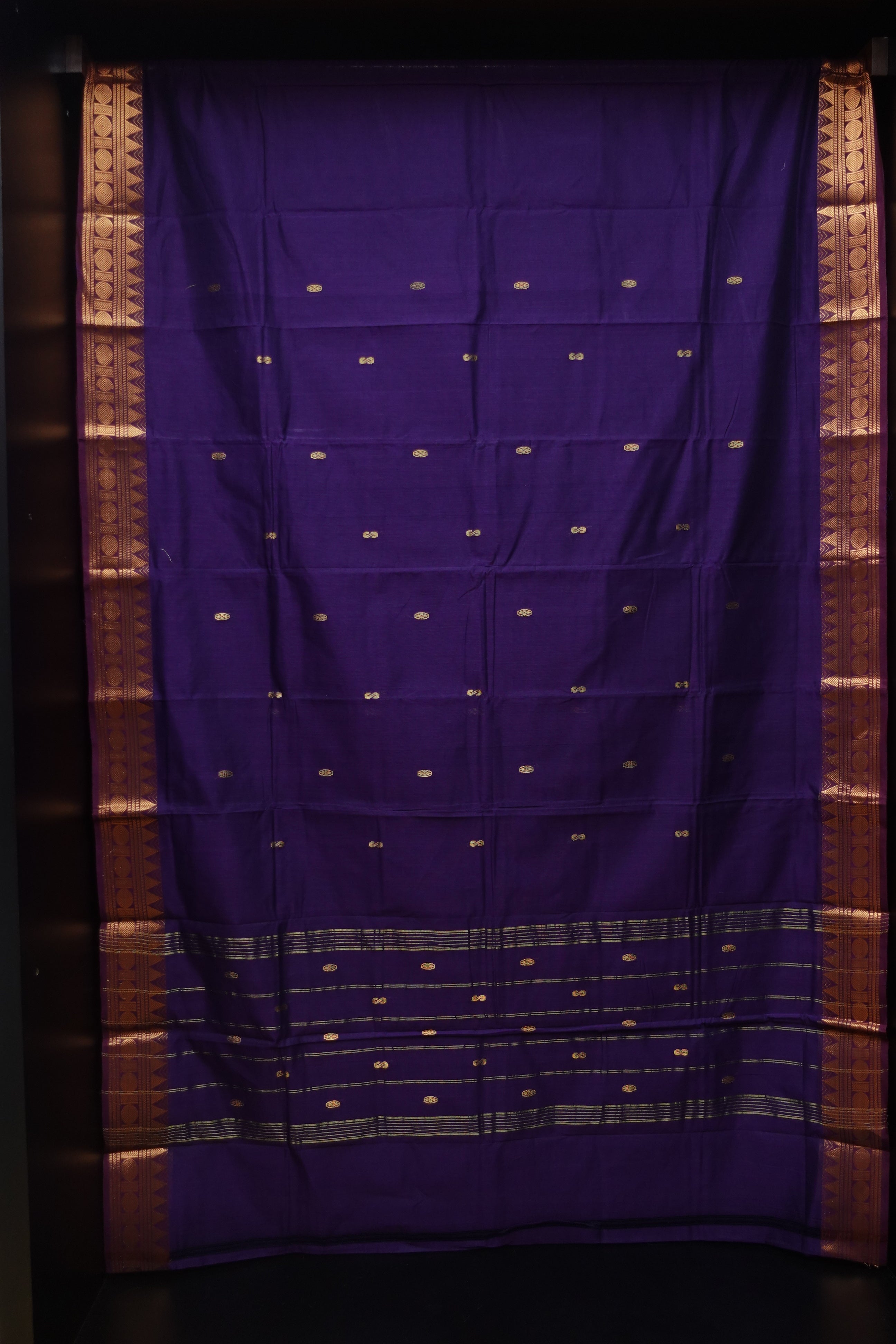 Traditional Buta Detailed Mercerized Cotton Saree | VR191