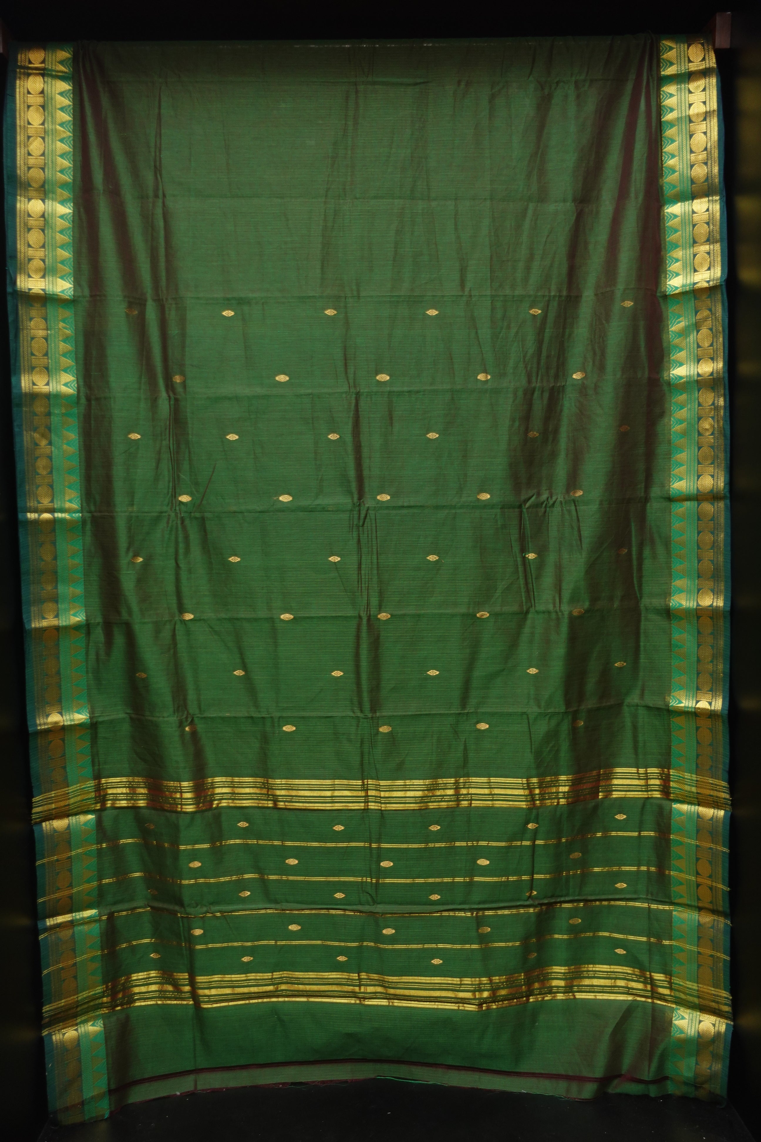 Traditional Buta Detailed Mercerized Cotton Saree | VR191