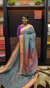 Jamdani Weaved Cotton saree | AB236