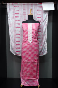 Screen Printed Cotton Salwar Sets With Floral Pattern | PF944