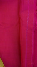 Beige with magenta pink color combination soft silk kanchipuram saree | MHD105