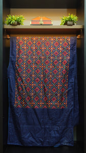 Patola pattern embroidered organza saree | SBS173