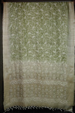 Paisley Designed Computerized Machine Embroidered Tussar Sarees | HS643
