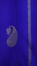Blue and pink color combination soft silk kanchipuram saree | MHD110