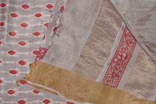 Screen Printed Tussar Sarees | HS680