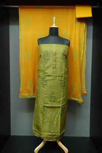 Block Printed Cotton Blended Salwar Set | HY153