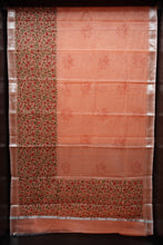 Block Printed Check Kota Sarees | RK204