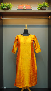 Partywear collection of raw silk kurthas | AA101
