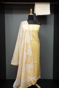Ikat Inspired Screen Printed Cotton Salwar Sets | SW1169