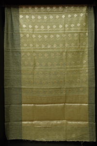 Tissue Saree with Linen Finish Borders | JCL614