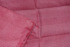 Check Patterned Tussar Sarees | HS657