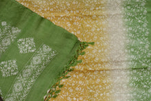 Machine Embroidered Floral Patterned Tussar Saree | HS645
