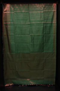 Tissue finish copper zari weaved semi silk saree | KT179