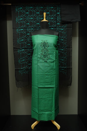 Green Colour Embroidered Salwar Set | ACT720