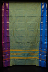 Cotton Sarees with Ganga-Yamuna Borders | VR140