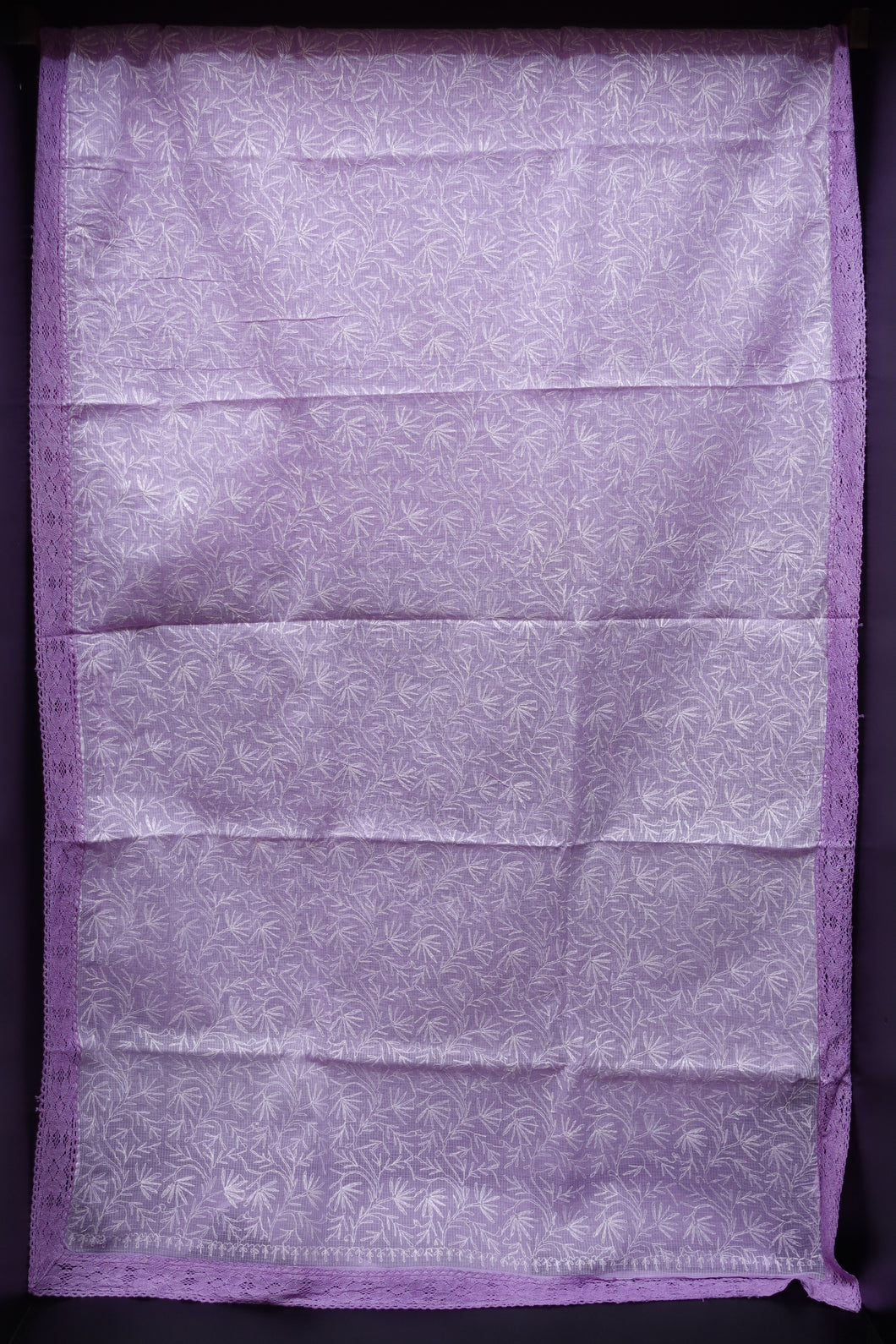 Lilac Color Tepchi embroidered check kota sarees | SR299