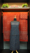 Ajrak block printed cotton salwar sets | KA239