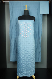 Floral Embroidery Linen Salwar Sets | NA369
