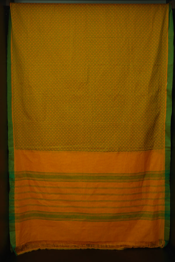 Jacquard ﻿weaved Chettinad Cotton Sarees (Kathathaadi Kattam) | VR202