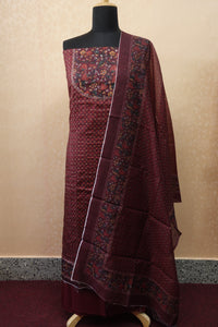 Digital Printed Unstitched Semi Silk Salwar Sets | HY158