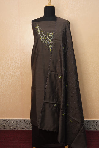 Handwork Embroidered Semi Silk Salwar Sets | ACT728