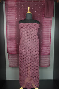 Schiffli Pattern With Viscose Organza Salwar Set | MS683