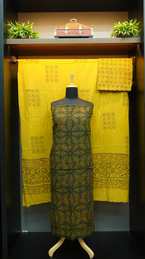 Ajrak block printed cotton salwar sets | KA240