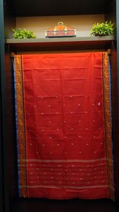 Kanchi-cotton sarees with weave patterns | VR112