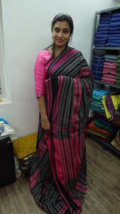 Grey colour combination cotton sarees | AB222