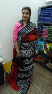 Screen printed mul cotton saree | VFC223