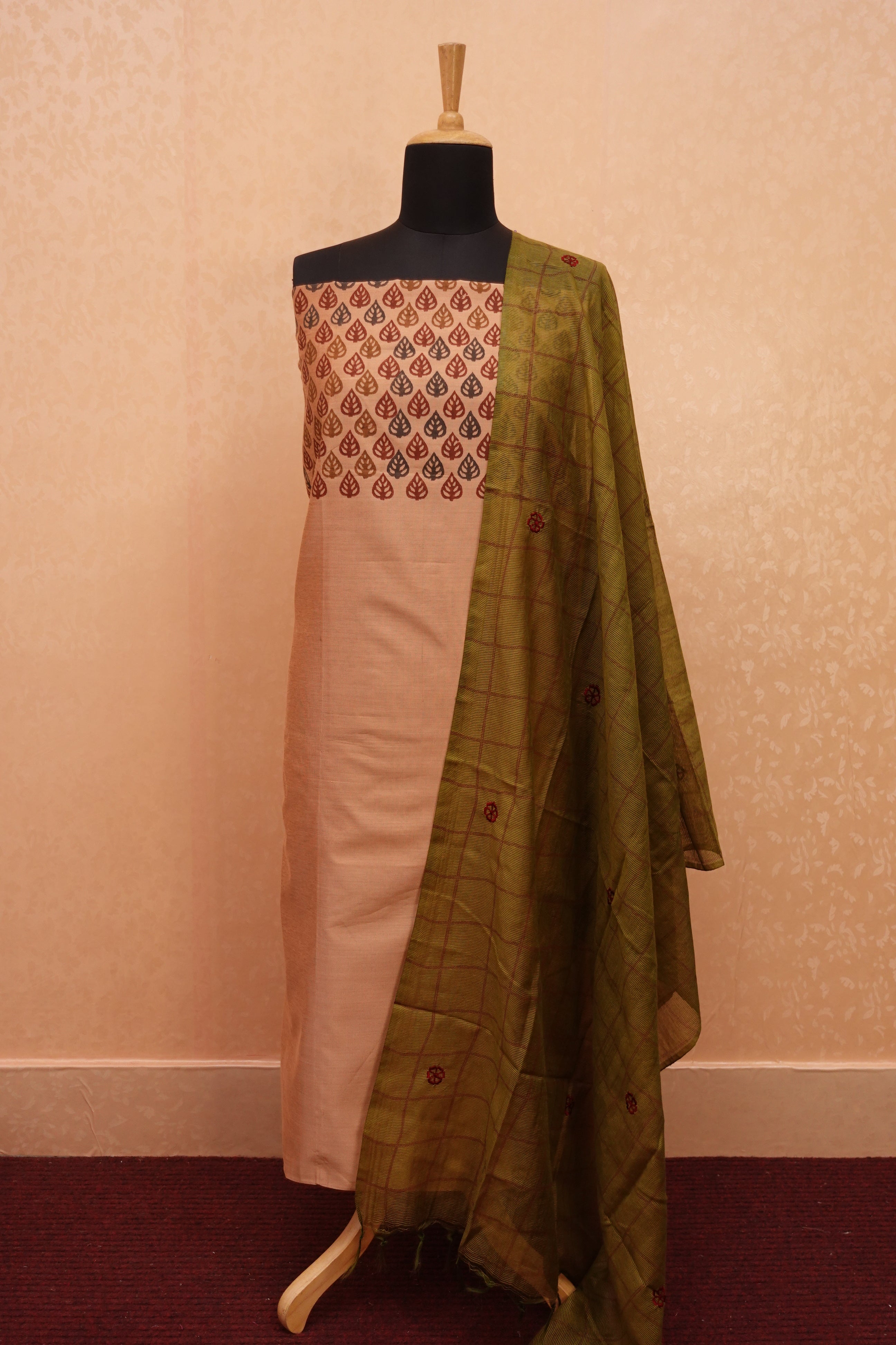 Unique Collection Of Semi Silk Top and Kota Dupatta Sets | SS881
