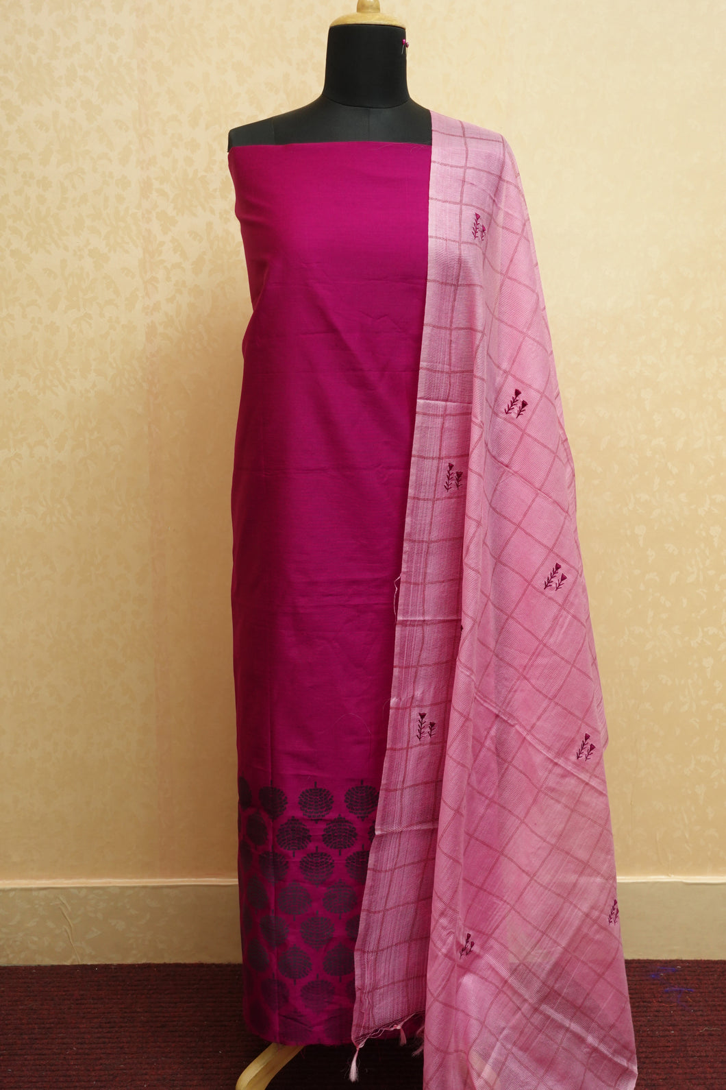 Semi Silk Top and Kota Dupatta Collection | SS882