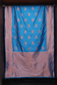 Semi Silk Sarees With Copper Weaving Pattern | KT189