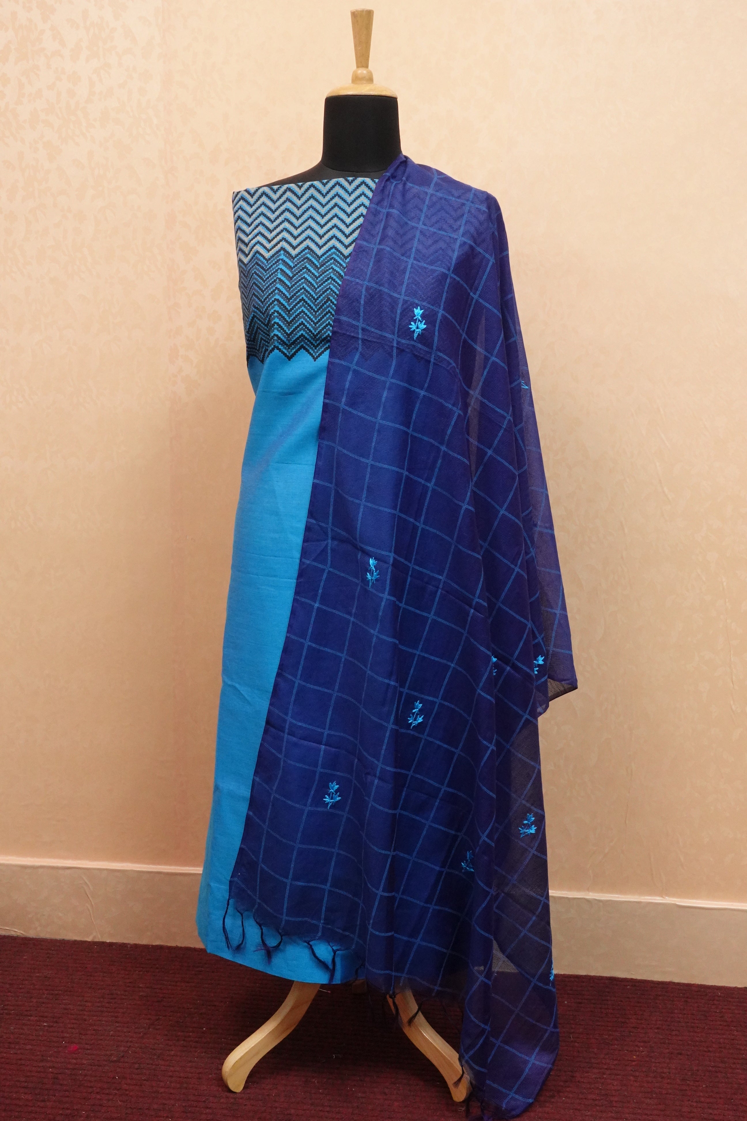 Semi Silk Top & Printed Kota Dupatta Collections | SS883