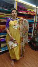 Chanderi salwar set with patchwork in yoke | ACT529