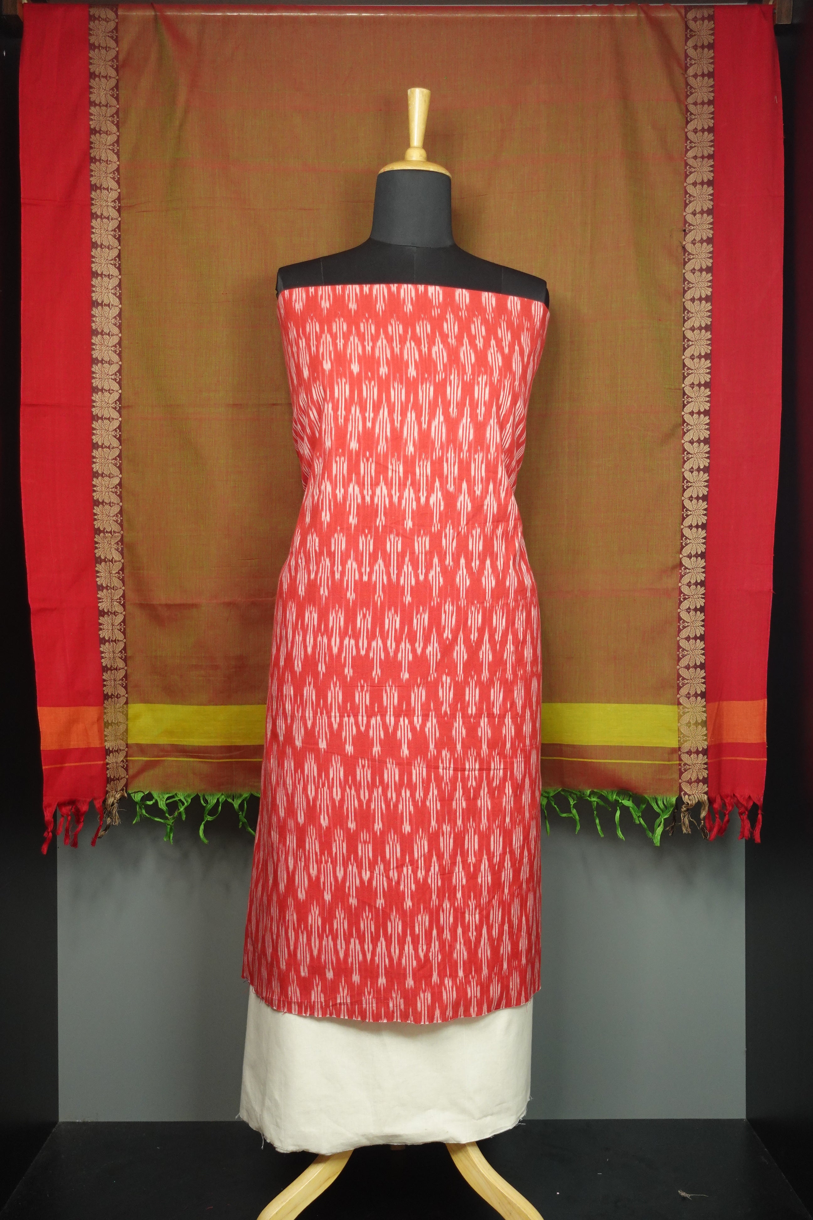 Ikat Weaving  Mercerized Cotton Salwar Sets  | SC192