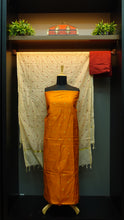 Slub chanderi salwar set with weave patterns | SS847