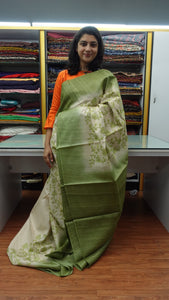 Embroidered desi tussar sarees | HS568