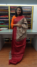 Embroidered desi tussar sarees | HS568