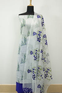 Embroidered Check Kota Salwar Set | RK214