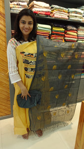 Embroidered chanderi salwar set | ACT537