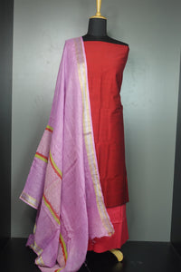 Maroon Color Semi Silk Salwar Set | AHD353