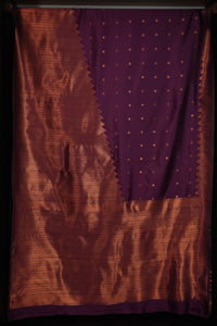 Copper Zari Butta Design Semi Silk Sarees | KT197