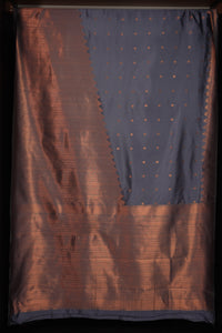 Copper Zari Butta Design Semi Silk Sarees | KT197