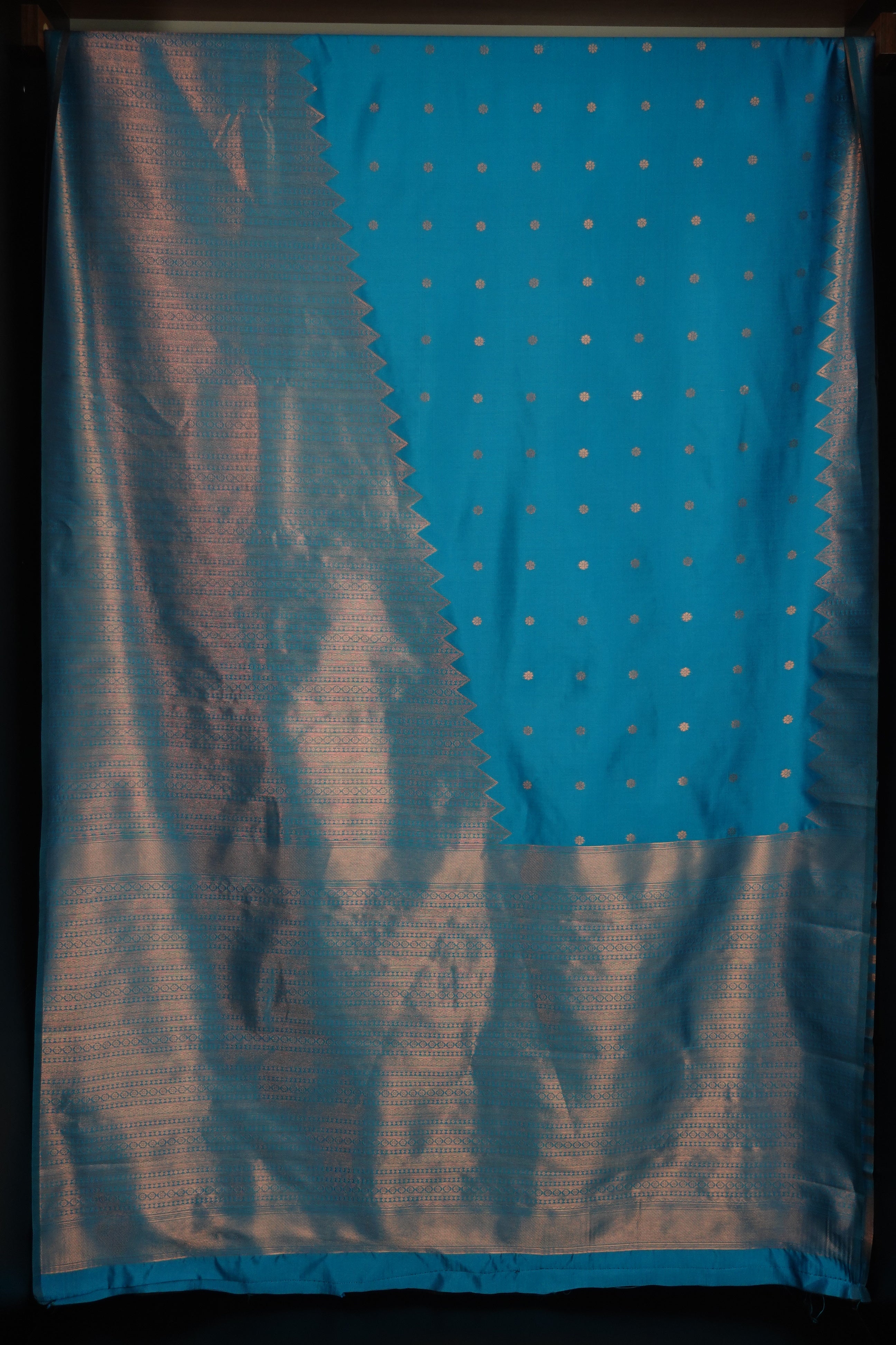 Copper Zari Butta Design Semi Silk Sarees | KT197