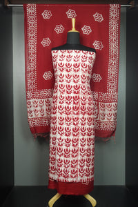 Hand Block Modal Chanderi Batik Print Salwar Set | SW1302